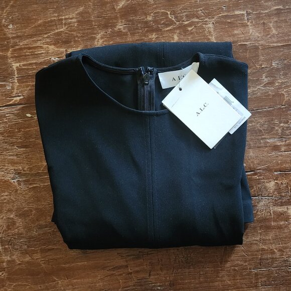 ALC Cassidy Black Dress With Bell Sleeves - Picture 4 of 6